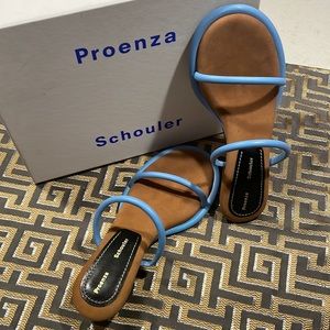 PROENZA SCHOULER - Pipe Strappy Sandals - Blue